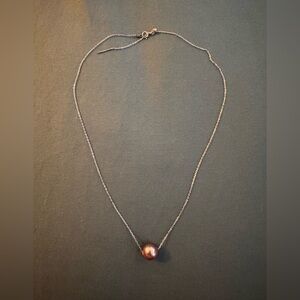 Elegant Purple Pearl Necklace